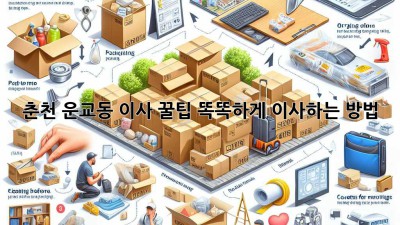 춘천 운교동 이사 꿀팁🍯: 똑똑하게 이사하는 방법!