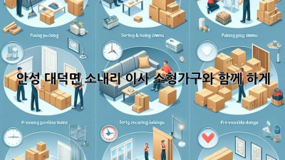 안성 대덕면 소내리 이사? 소형가구와 함께 轻松하게!